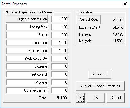 Rental expenses